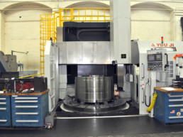 Large 8' Vertical Boring Mill With Live Tooling